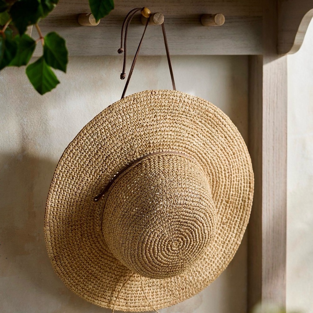 Anthropologie Tan Straw Hat